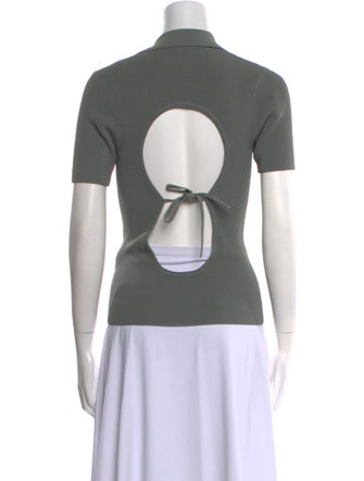 Jacquemus V-Neck Short Sleeve Polo