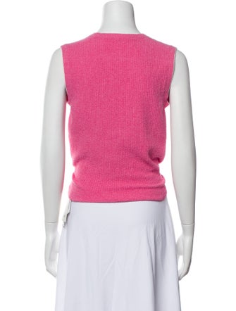 Jacquemus Plunge Neckline Sleeveless Crop Top