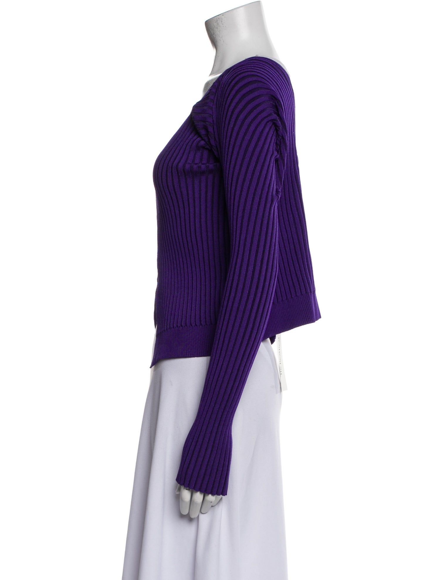 Jacquemus Scoop Neck Long Sleeve Crop Top w/ Tags