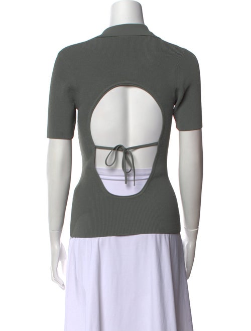 Jacquemus V-Neck Short Sleeve Polo