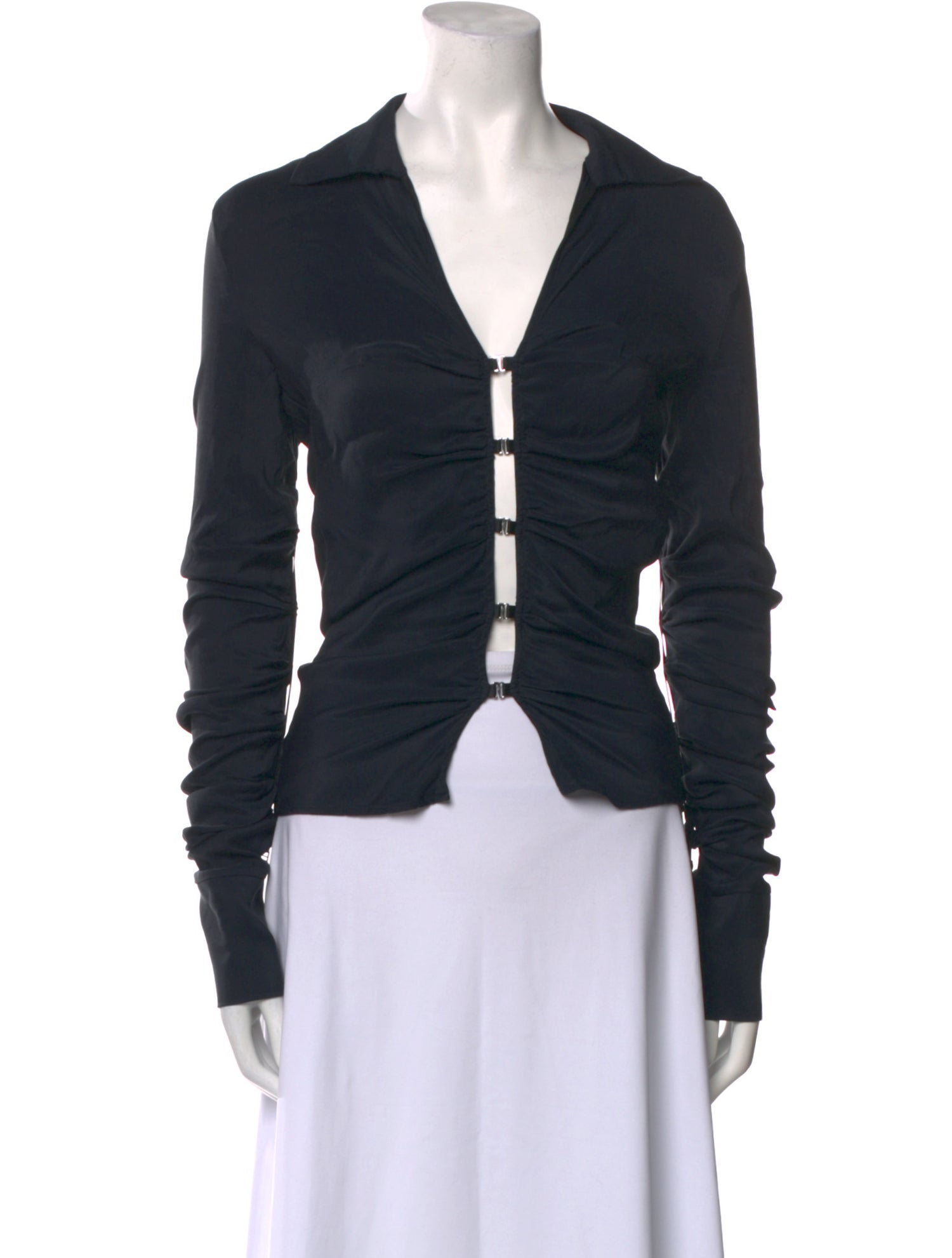 Jacquemus V-Neck Long Sleeve Top