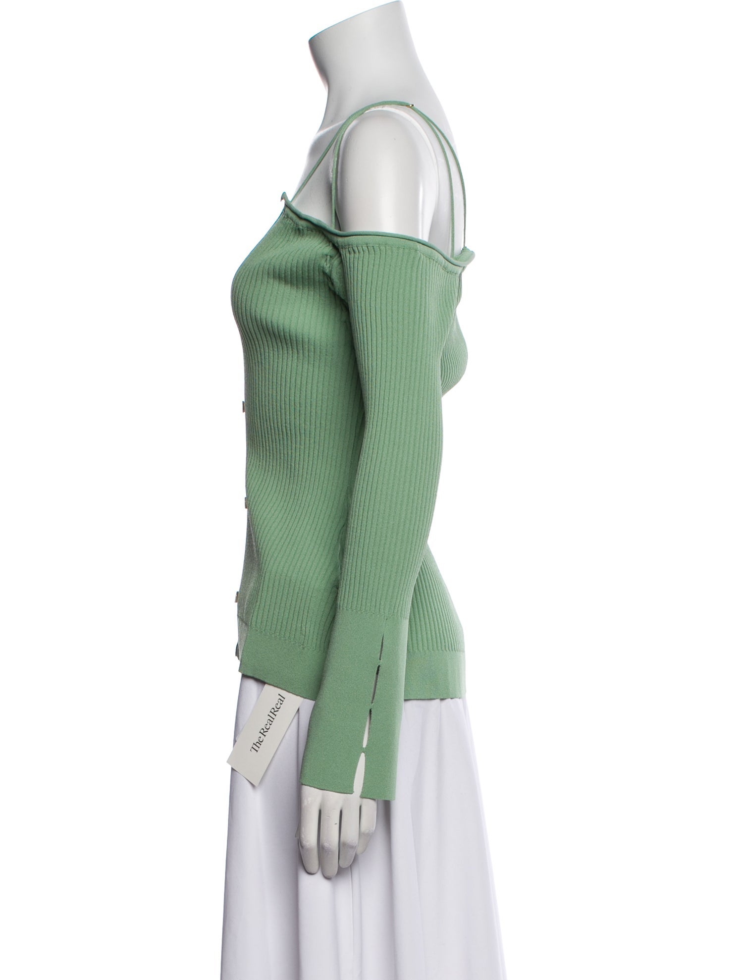 Jacquemus V-Neck Long Sleeve Top