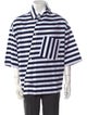 Jacquemus Striped Three-Quarter Sleeve Shirt