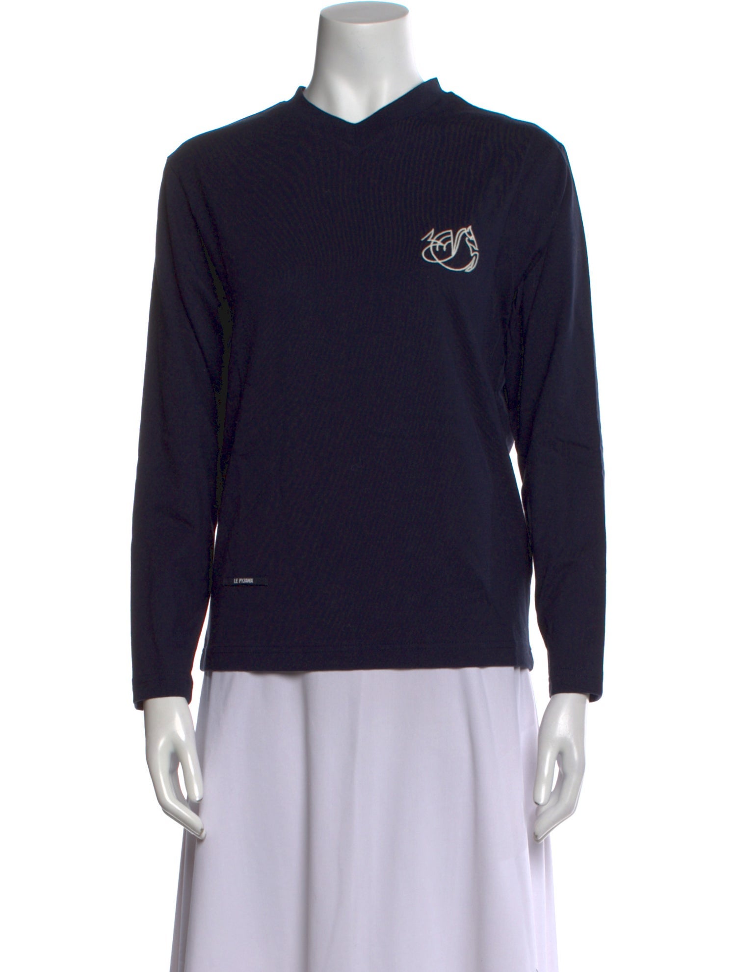 Jacquemus Graphic Print Mock Neck Sweatshirt