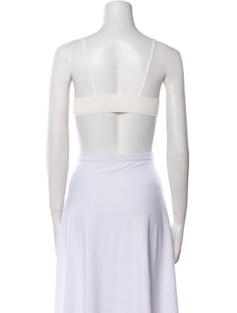 Jacquemus Square Neckline Sleeveless Crop Top