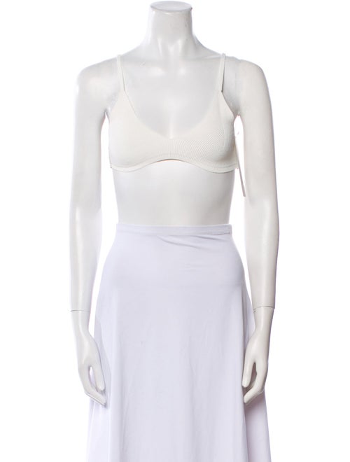 Jacquemus Square Neckline Sleeveless Crop Top