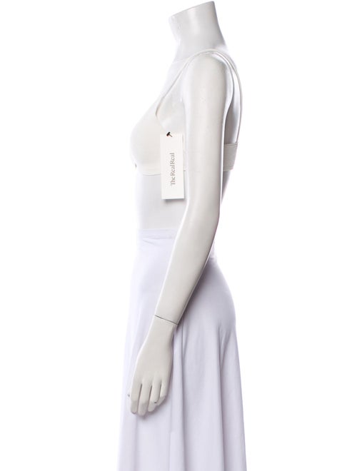 Jacquemus Square Neckline Sleeveless Crop Top