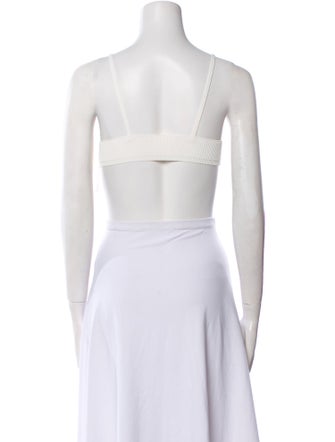 Jacquemus Square Neckline Sleeveless Crop Top