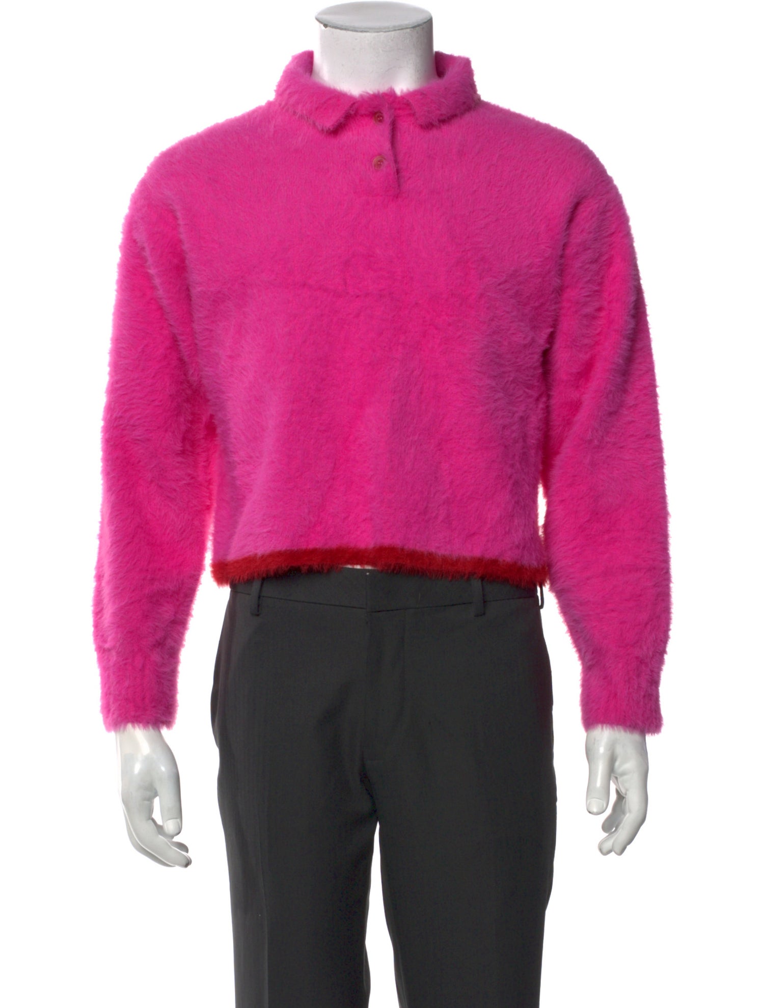 Jacquemus Collar Long Sleeve Polo Sweater
