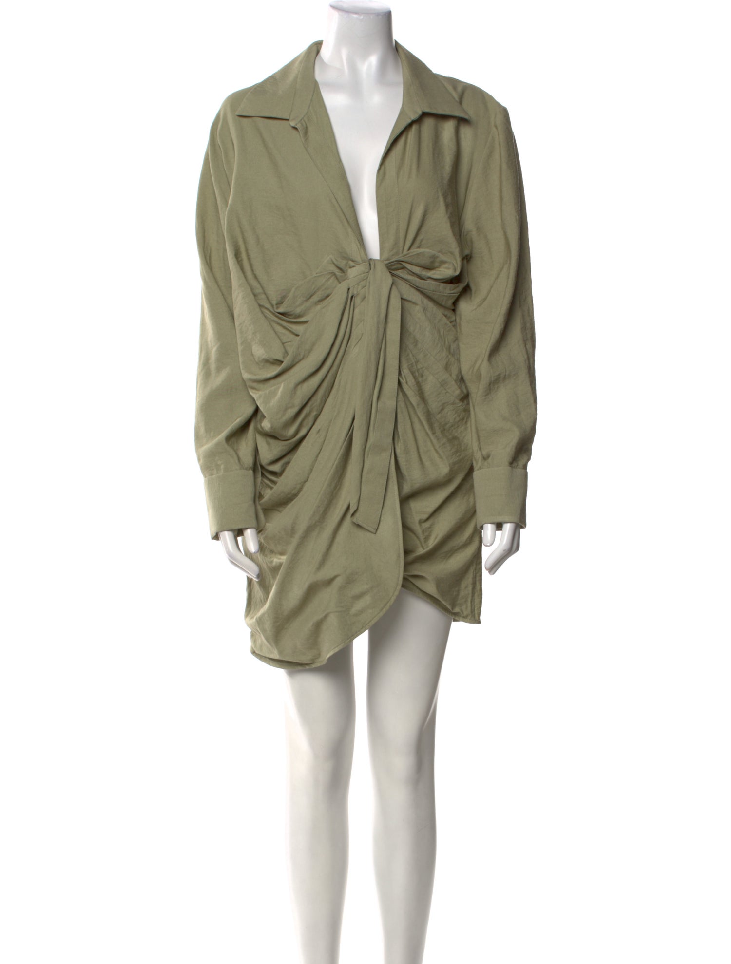 Jacquemus V-Neck Mini Dress