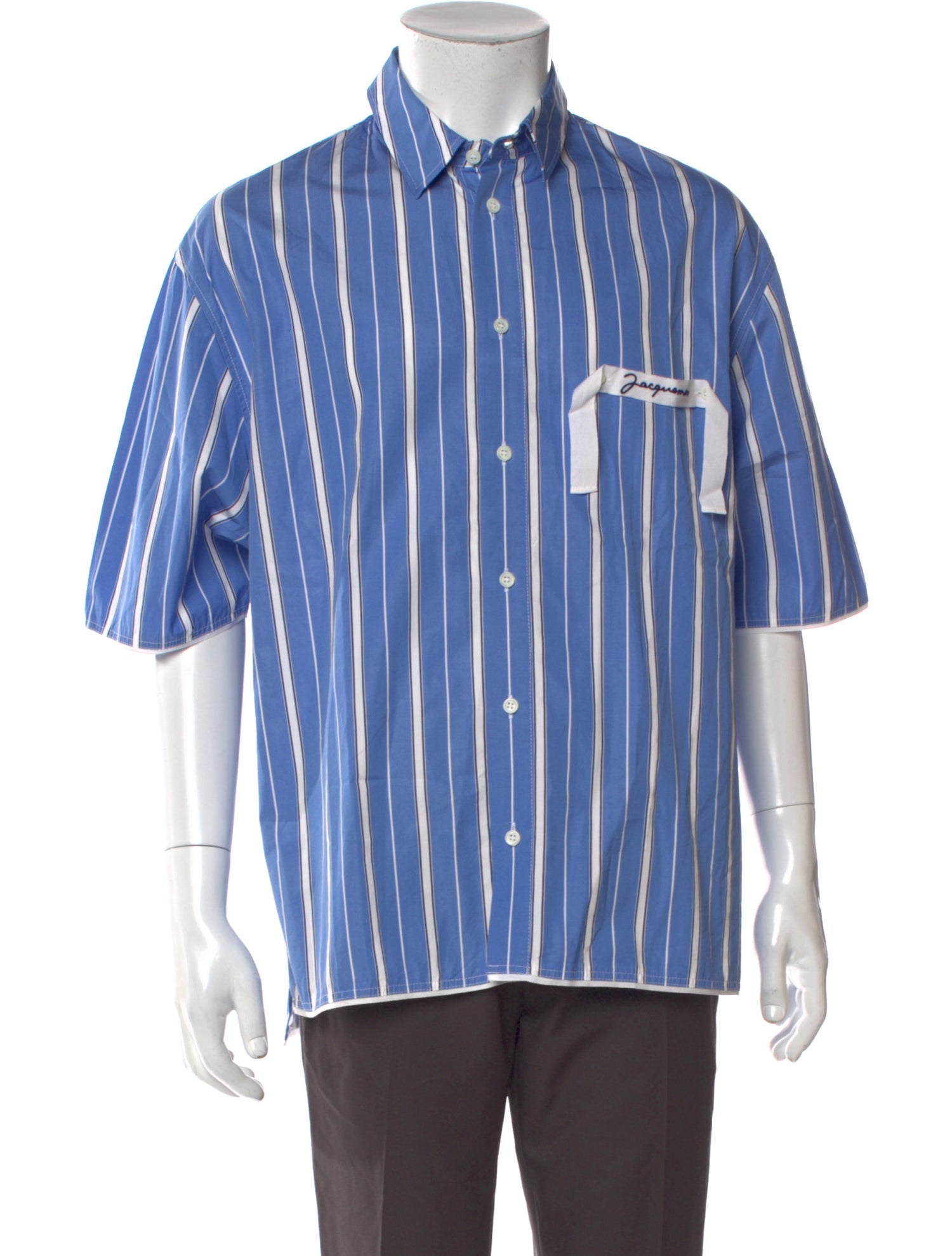 Jacquemus Striped Short Sleeve Shirt