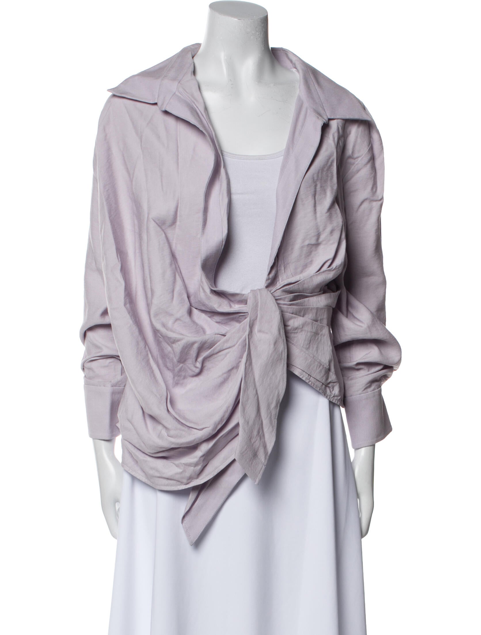 Jacquemus Cowl Neck Long Sleeve Blouse