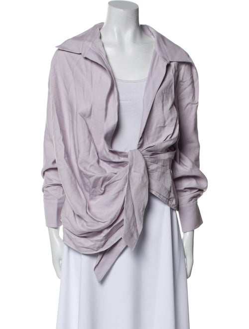 Jacquemus Cowl Neck Long Sleeve Blouse