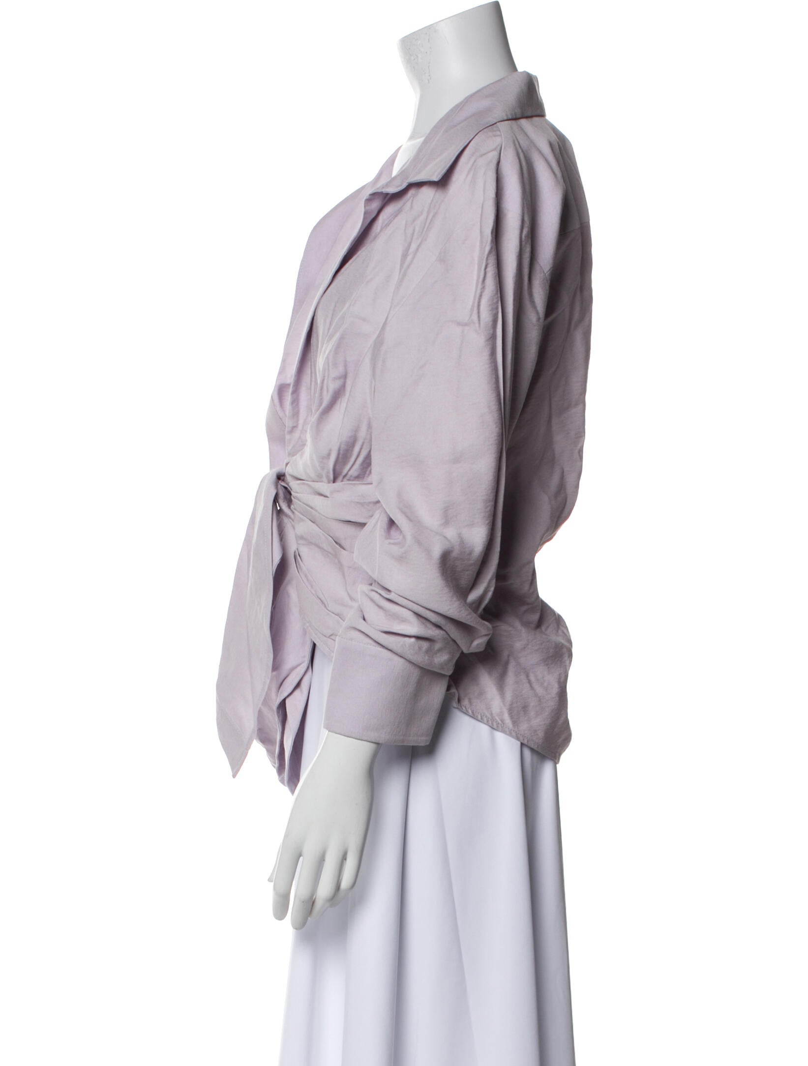 Jacquemus Cowl Neck Long Sleeve Blouse