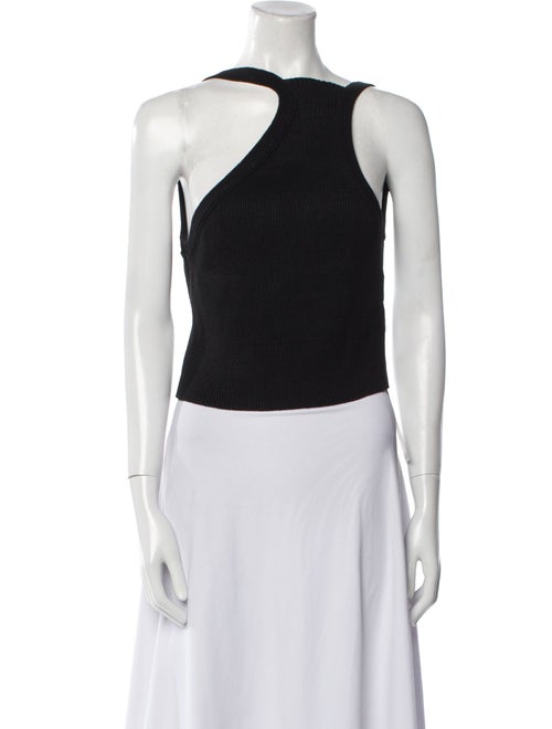 Jacquemus One-Shoulder Sleeveless Crop Top