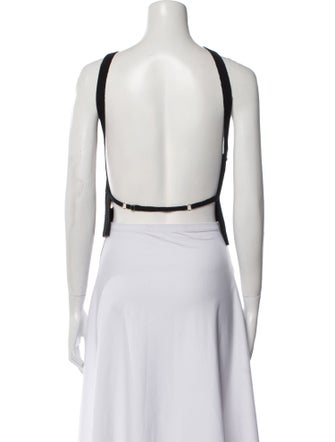 Jacquemus One-Shoulder Sleeveless Crop Top