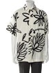 Jacquemus Linen Floral Print Shirt