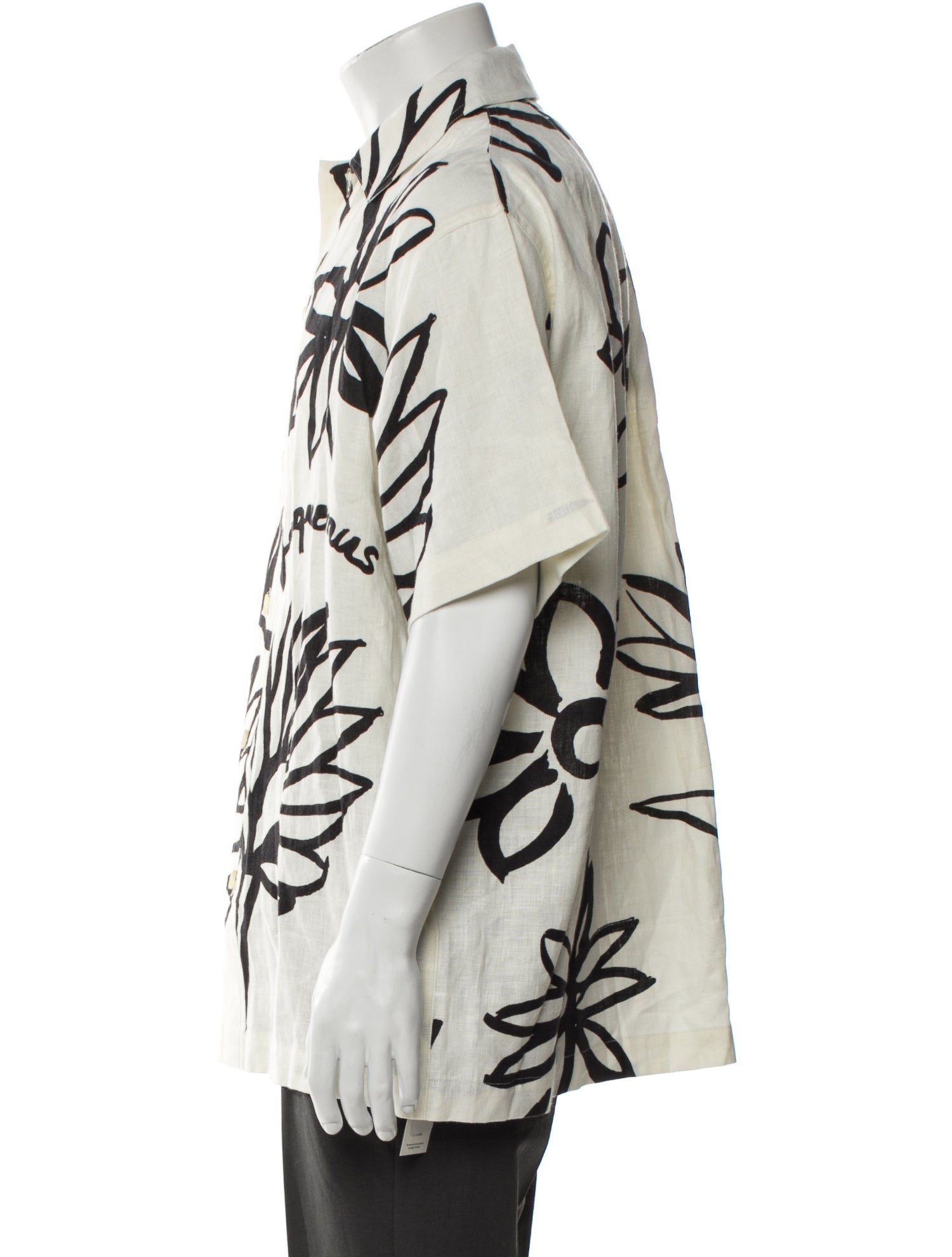 Jacquemus Linen Floral Print Shirt