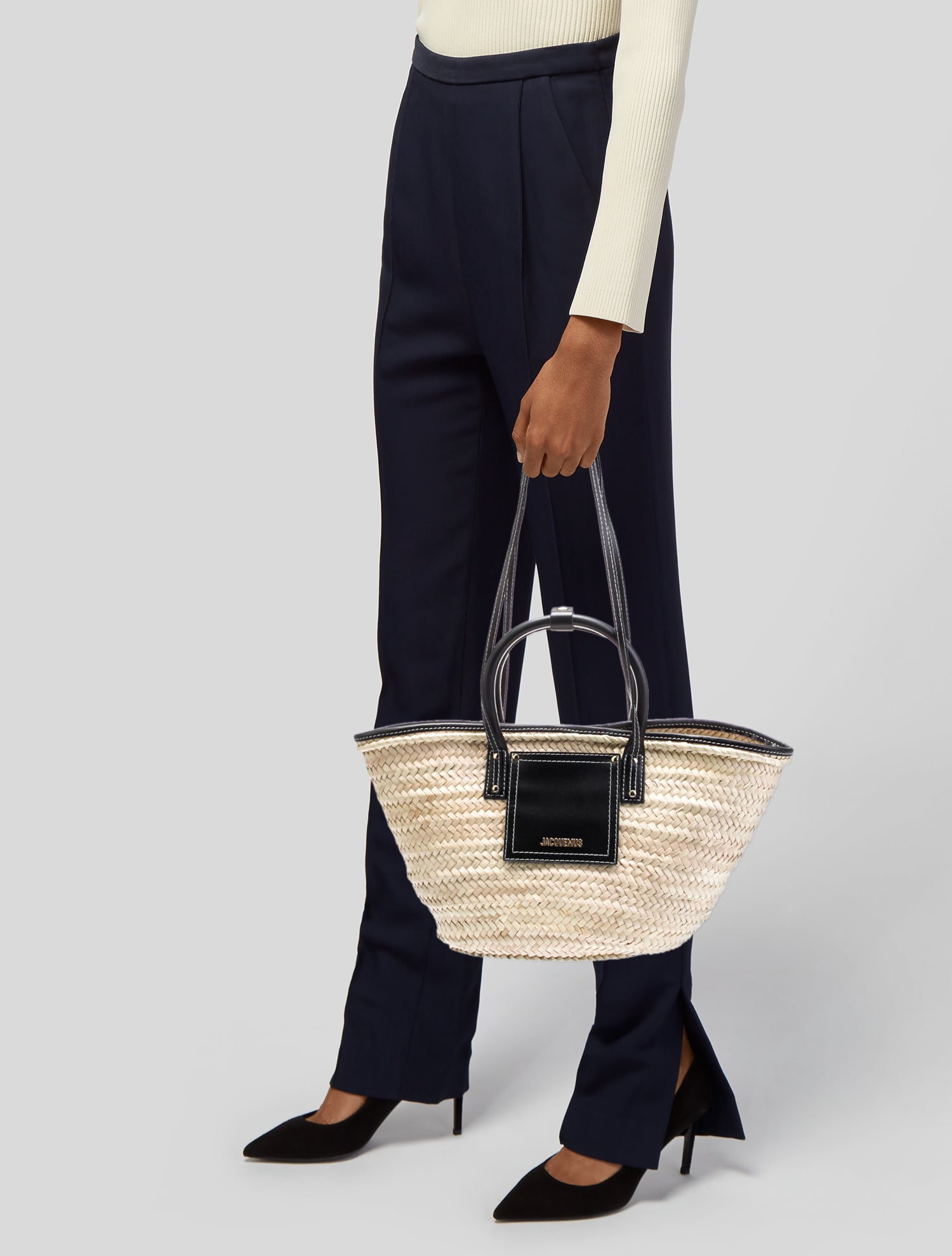 Jacquemus Straw Top Handle Bag w/ Tags
