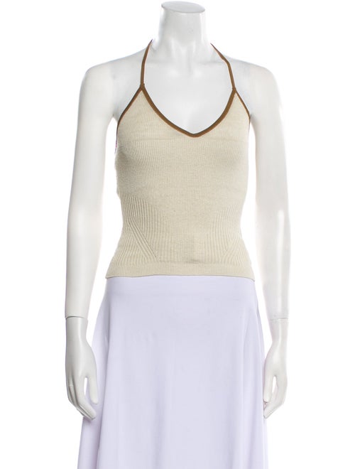 Jacquemus Linen Halterneck Crop Top