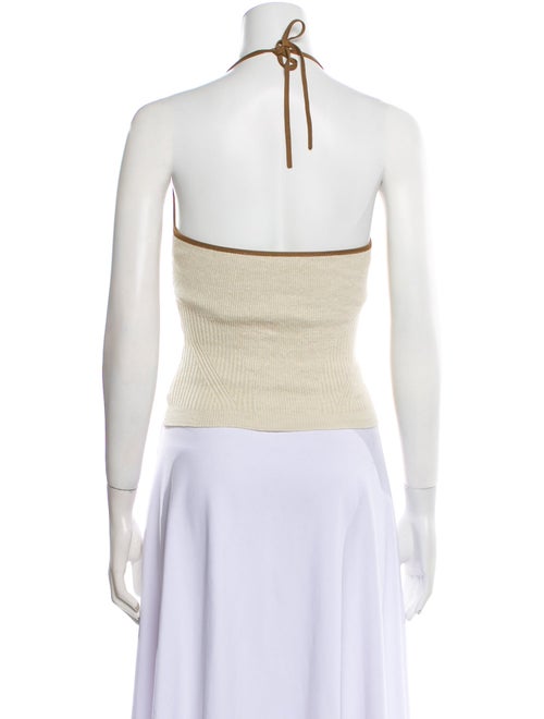 Jacquemus Linen Halterneck Crop Top