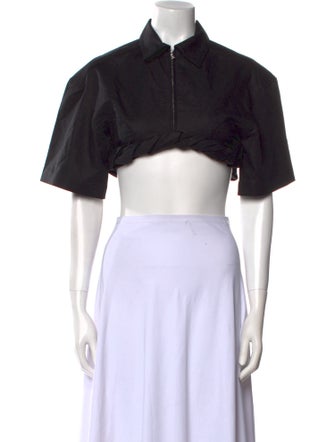 Jacquemus Short Sleeve Crop Top