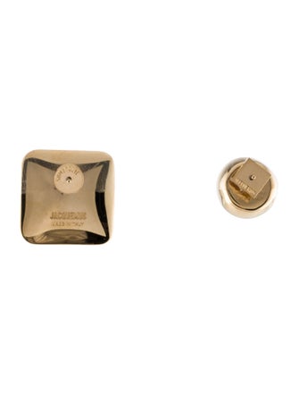 Jacquemus Les Rond Carré Mismatched Studs Earrings