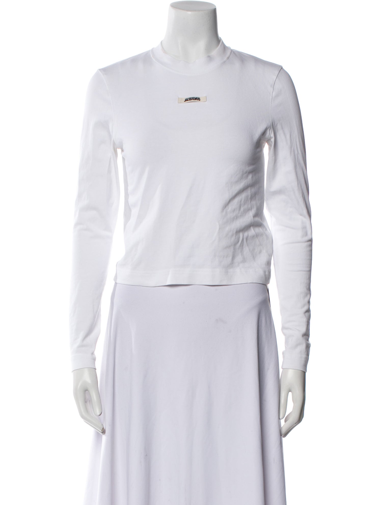 Jacquemus Mock Neck Long Sleeve Top