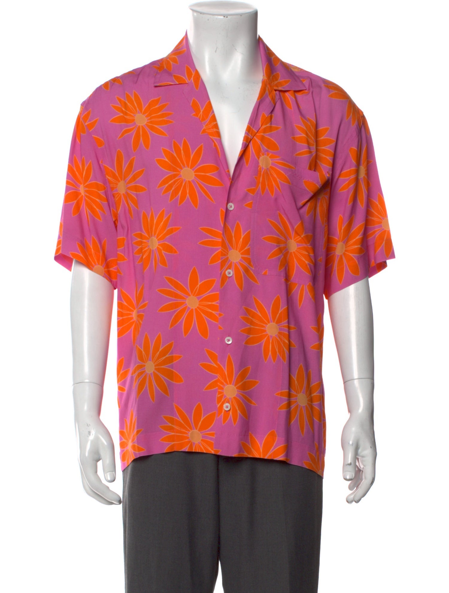 Jacquemus Floral Print Short Sleeve Shirt