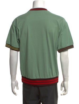 Jacquemus Colorblock Pattern Mock Neck T-Shirt