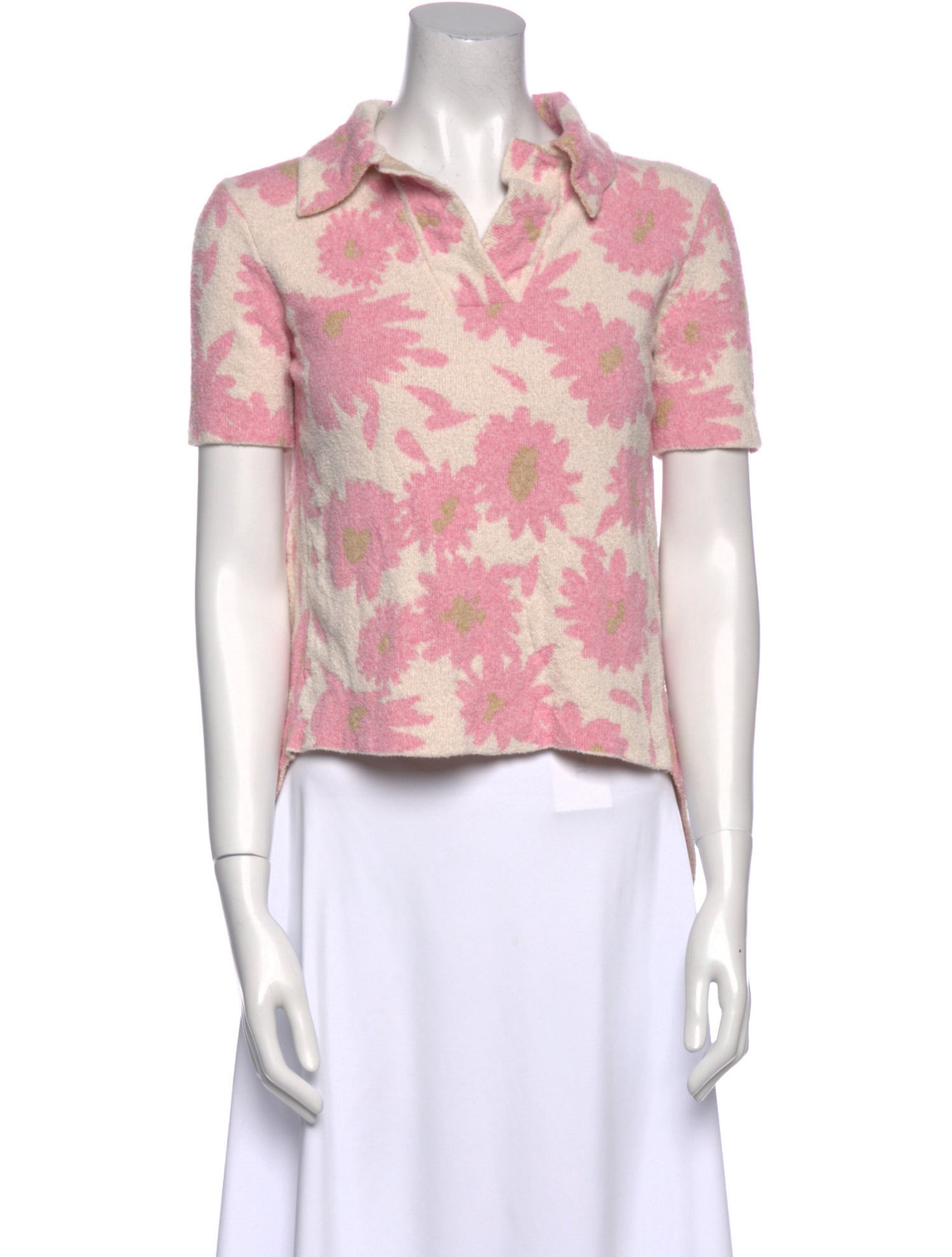 Jacquemus Floral Print Short Sleeve Top