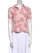 Jacquemus Floral Print Short Sleeve Top