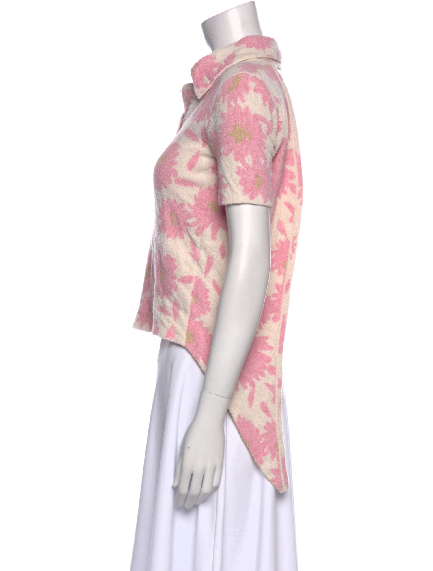 Jacquemus Floral Print Short Sleeve Top