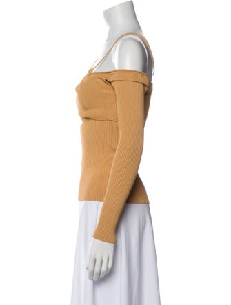 Jacquemus Square Neckline Long Sleeve Top