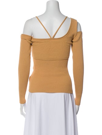 Jacquemus Square Neckline Long Sleeve Top