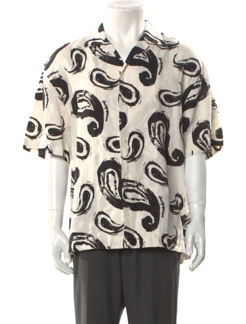Jacquemus Linen Paisley Print Shirt