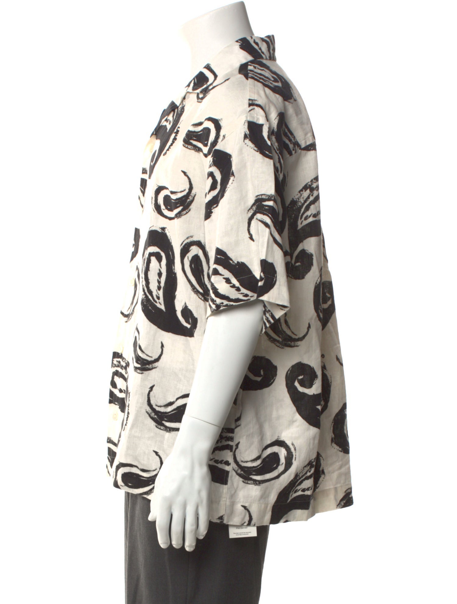 Jacquemus Linen Paisley Print Shirt