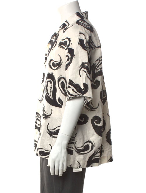 Jacquemus Linen Paisley Print Shirt