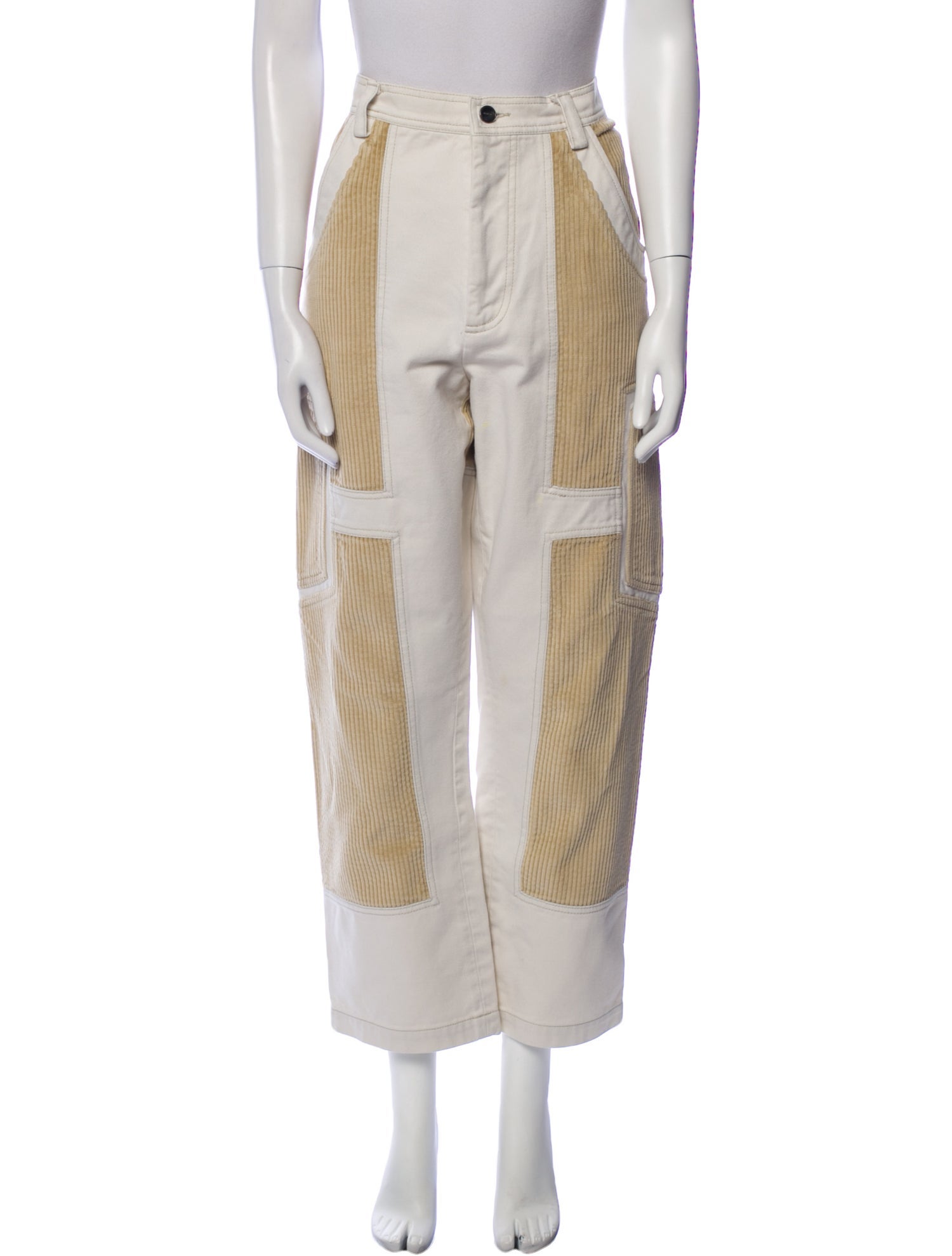 Jacquemus Colorblock Pattern Wide Leg Pants