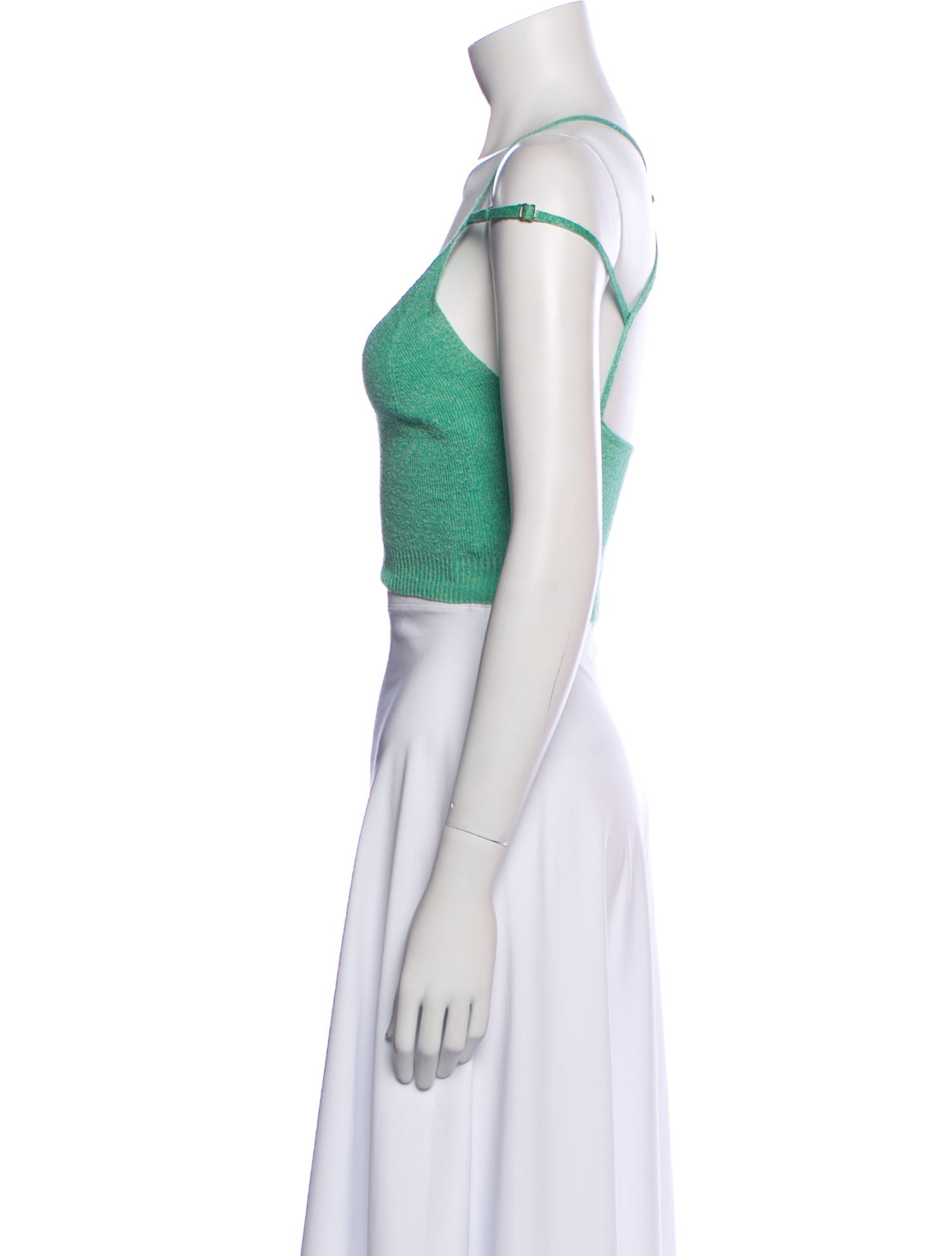 Jacquemus Linen V-Neck Crop Top w/ Tags