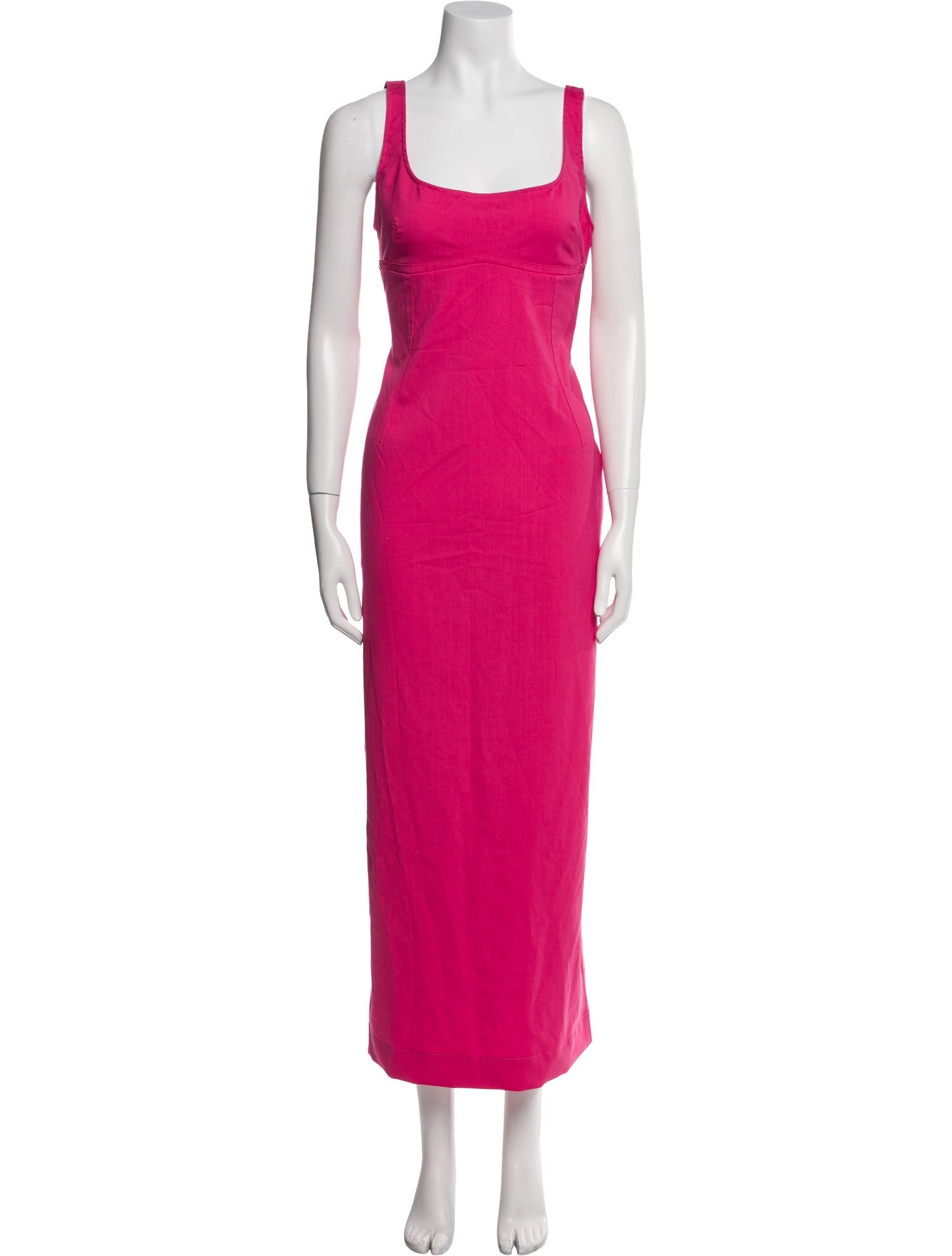 Jacquemus Square Neckline Long Dress
