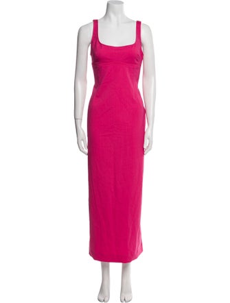 Jacquemus Square Neckline Long Dress