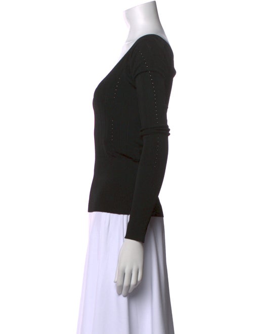 Jacquemus Scoop Neck Long Sleeve Top