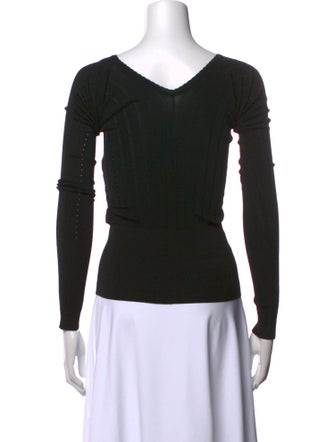 Jacquemus Scoop Neck Long Sleeve Top