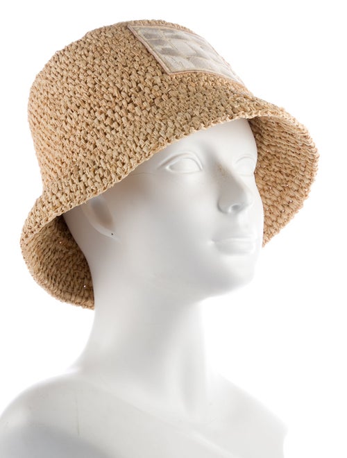 Jacquemus Embroidered Raffia Bucket Hat