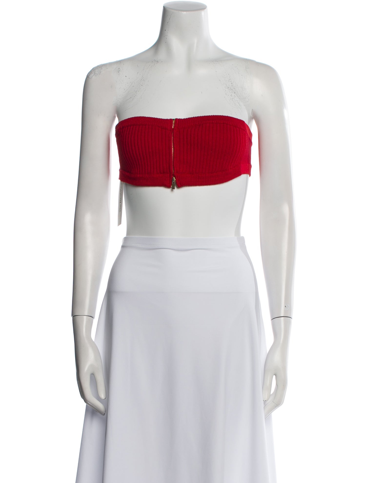 Jacquemus Wool Strapless Crop Top