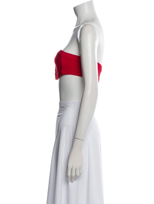 Jacquemus Wool Strapless Crop Top