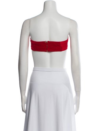 Jacquemus Wool Strapless Crop Top