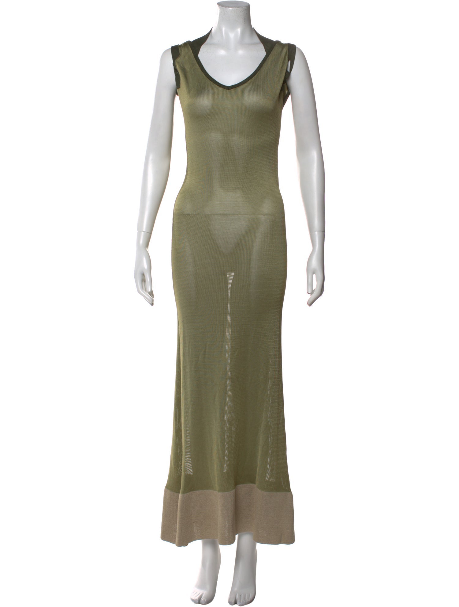 Jacquemus Scoop Neck Long Dress