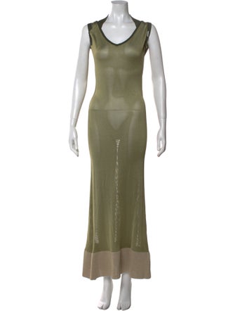 Jacquemus Scoop Neck Long Dress